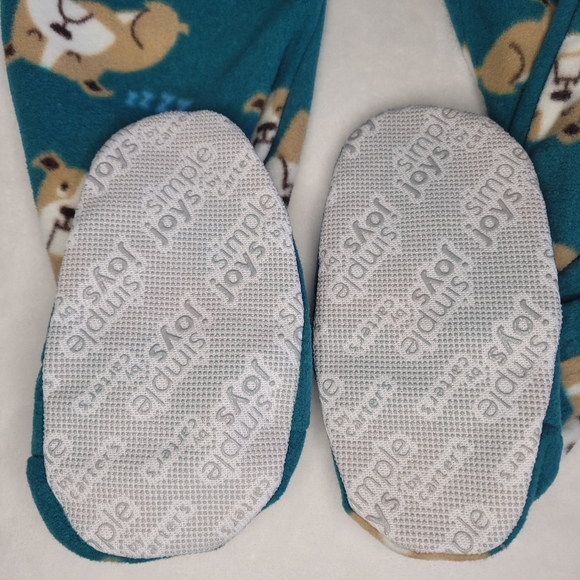 Carter's Boys Fleece Zip-up Footed Pajamas Bulldog Theme 3T - Picture 4 of 8